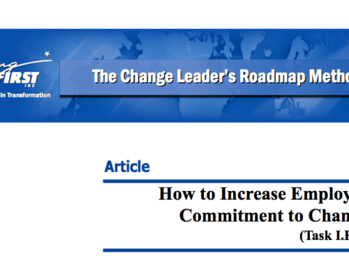 How to Increase Employee Commitment to Change